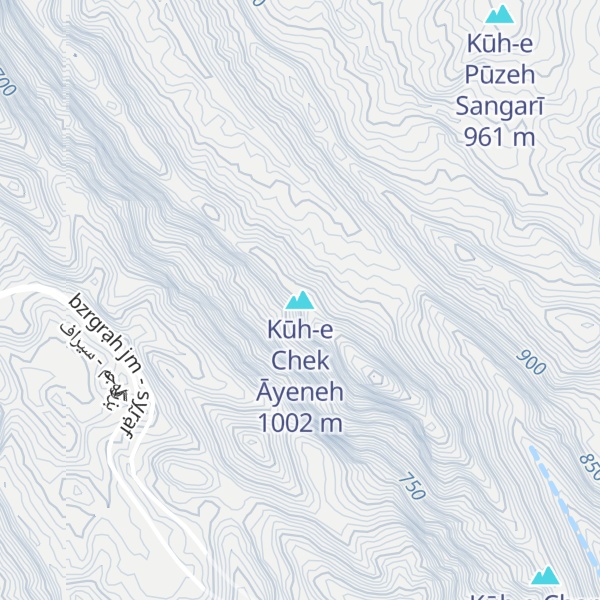 Map of Kūh-e Chek Āyeneh