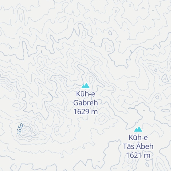 Map of Kūh-e Gabreh