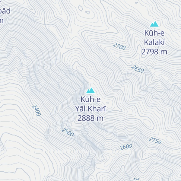 Map of Kūh-e Yāl Kharī