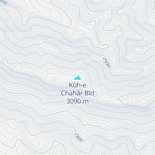 Map of Kūh-e Chahār Bīd