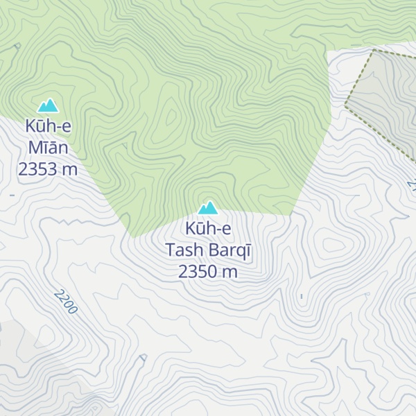 Map of Kūh-e Tash Barqī