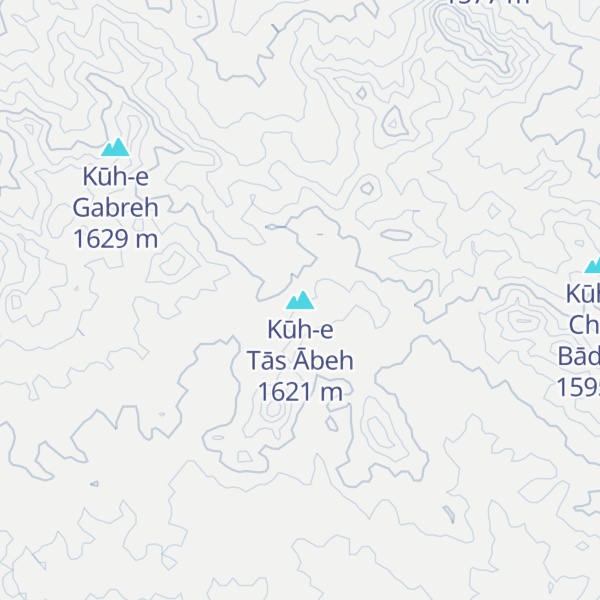 Map of Kūh-e Tās Ābeh