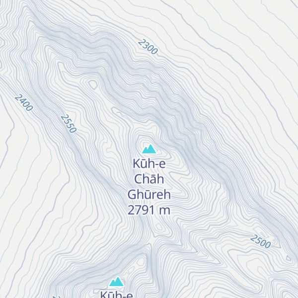 Map of Kūh-e Chāh Ghūreh