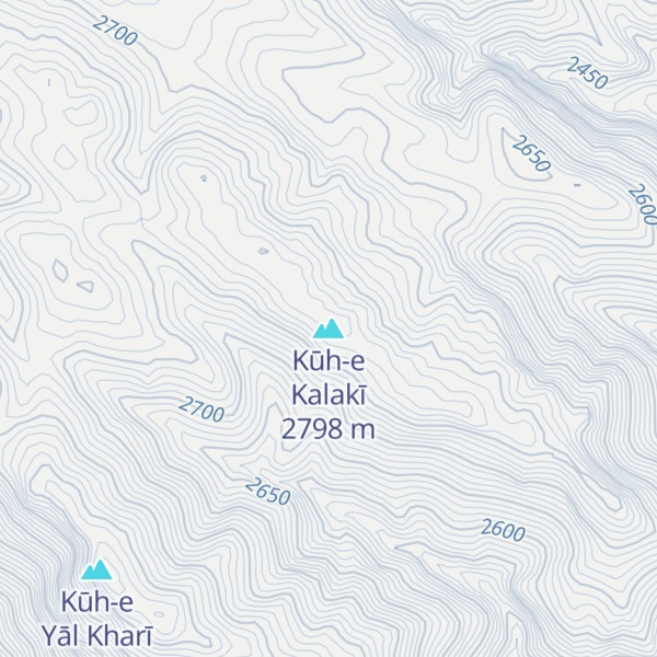 Map of Kūh-e Kalakī