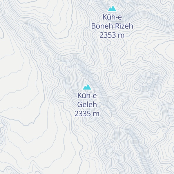 Map of Kūh-e Geleh