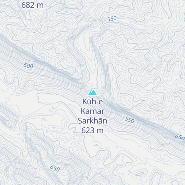 Map of Kūh-e Kamar Sarkhān