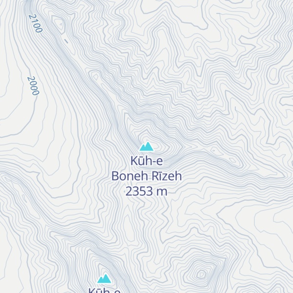 Map of Kūh-e Boneh Rīzeh