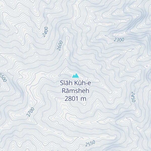 Map of Sīāh Kūh-e Rāmsheh