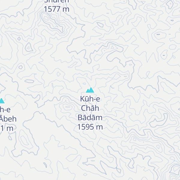 Map of Kūh-e Chāh Bādām