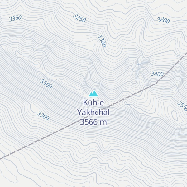 Map of Kūh-e Yakhchāl