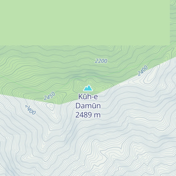 Map of Kūh-e Damūn