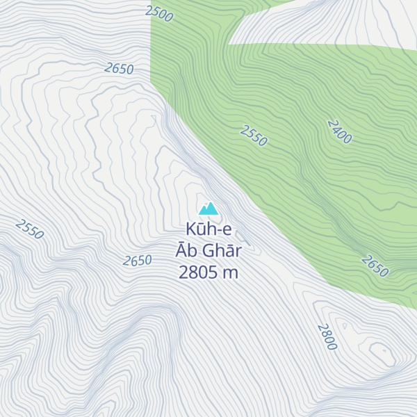 Map of Kūh-e Āb Ghār