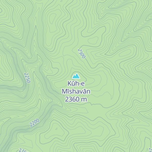 Map of Kūh-e Mīshavān