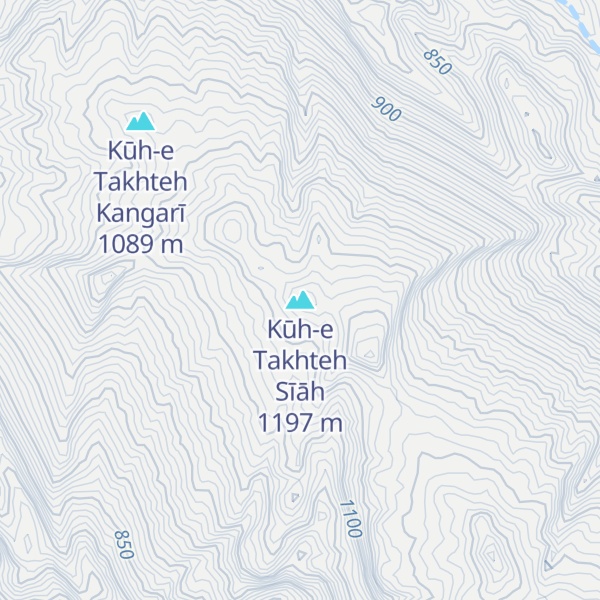 Map of Kūh-e Takhteh Sīāh