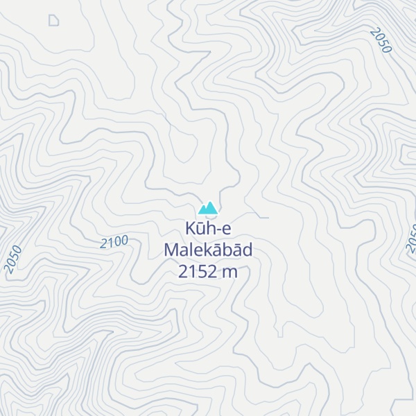 Map of Kūh-e Malekābād