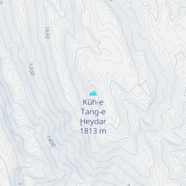 Map of Kūh-e Tang-e Ḩeydar