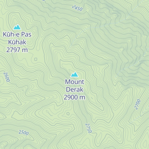 Map of Mount Derak