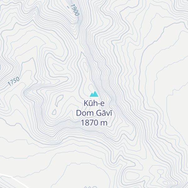 Map of Kūh-e Dom Gāvī