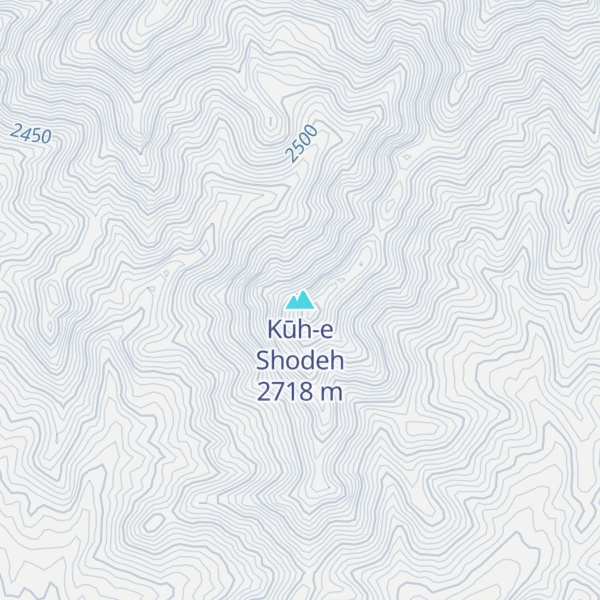 Map of Kūh-e Shodeh