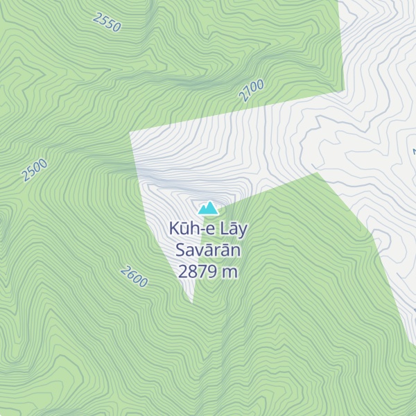 Map of Kūh-e Lāy Savārān