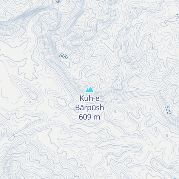 Map of Kūh-e Bārpūsh