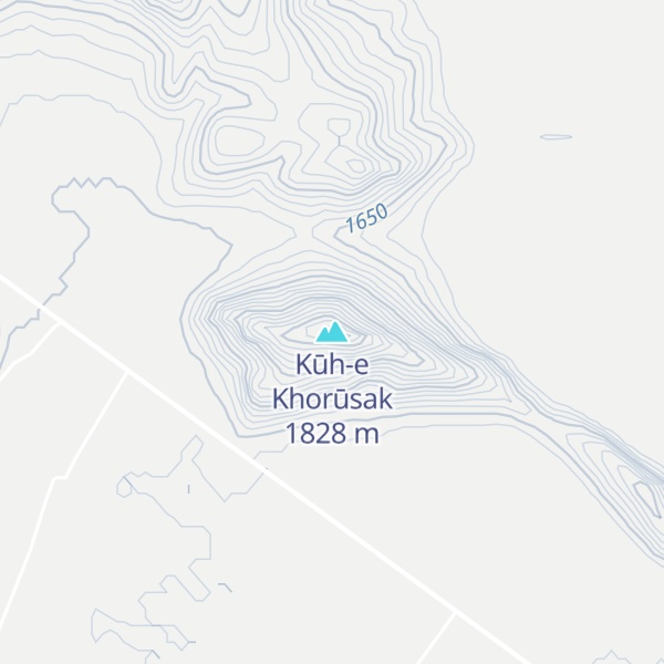Map of Kūh-e Khorūsak