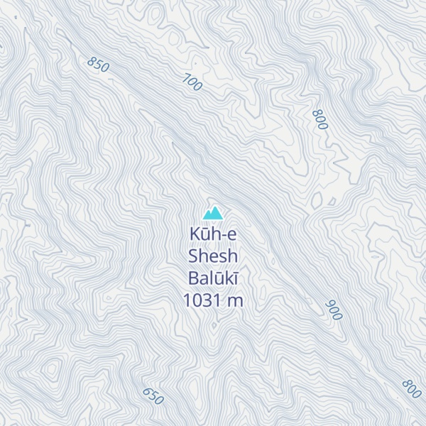 Map of Kūh-e Shesh Balūkī