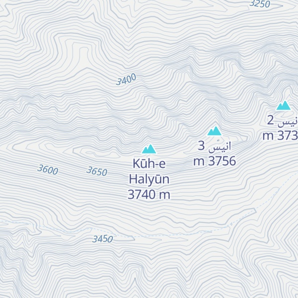 Map of Kūh-e Halyūn