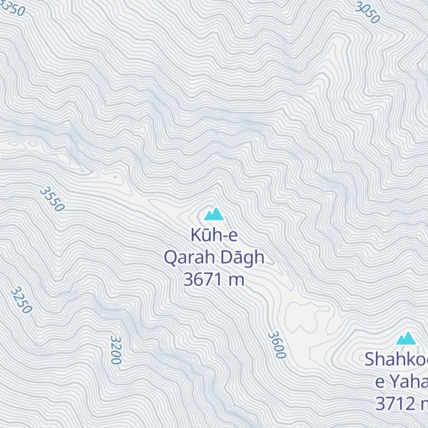 Map of Kūh-e Qarah Dāgh