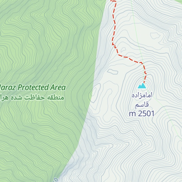 Map of Kūh-e Emāmzādeh Qāsem