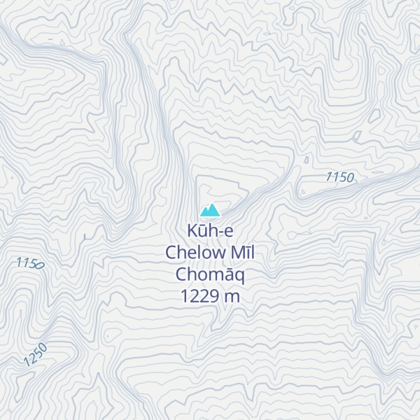 Map of Kūh-e Chelow Mīl Chomāq