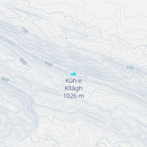 Map of Kūh-e Kīlāgh