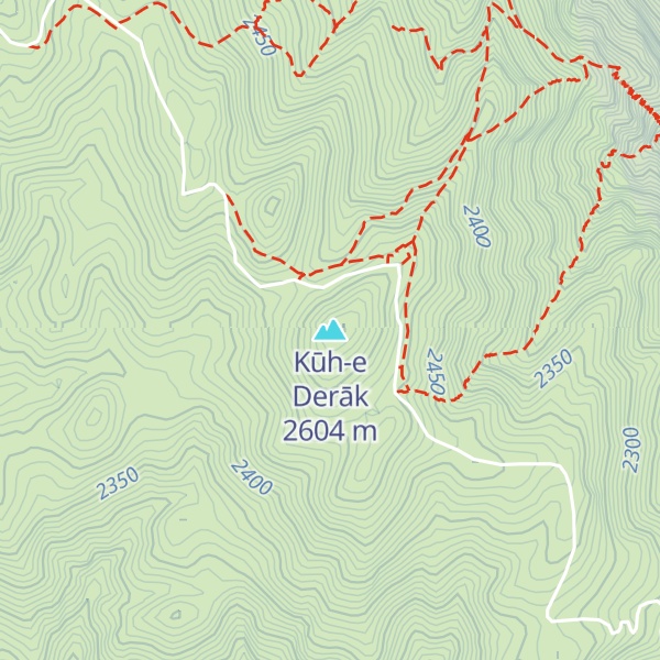 Map of Kūh-e Derāk