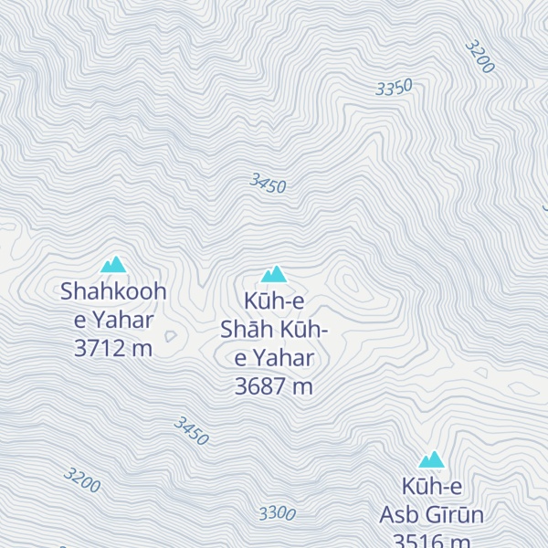 Map of Kūh-e Shāh Kūh-e Yahar