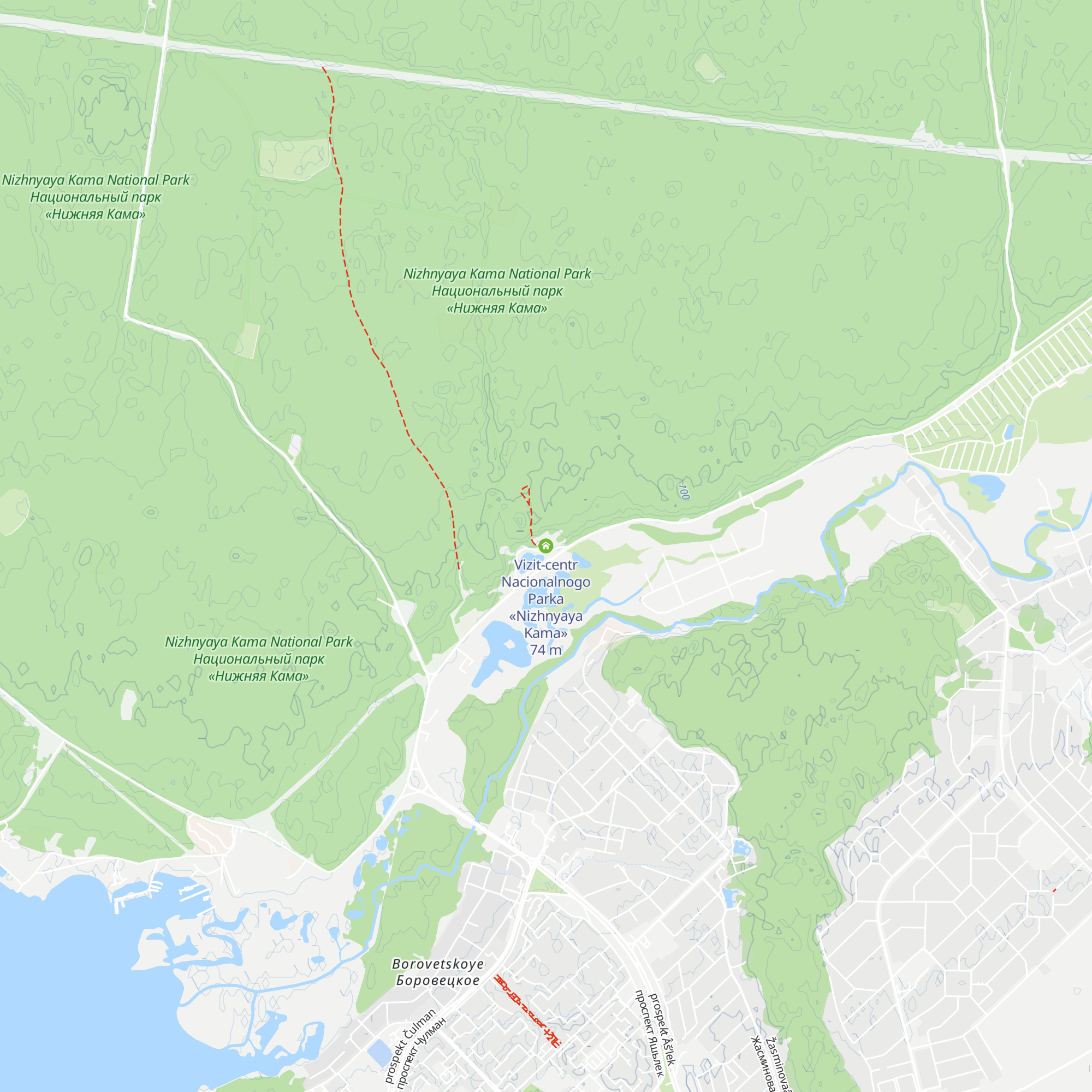 Vizit-centr Nacionalnogo Parka «Nizhnyaya Kama» map