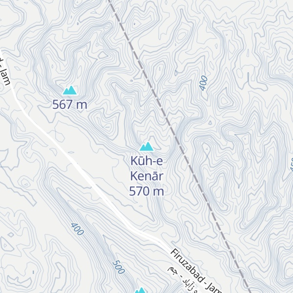 Map of Kūh-e Kenār