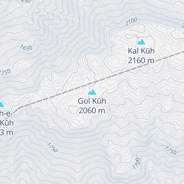 Map of Gol Kūh