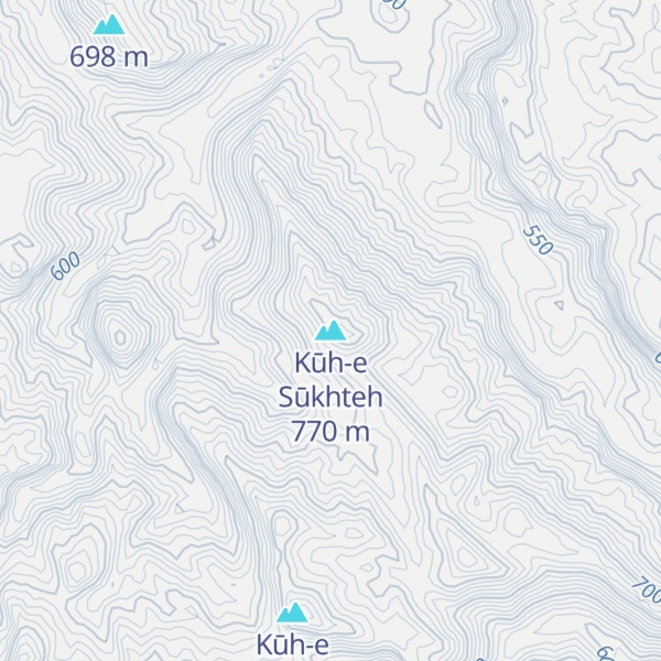 Map of Kūh-e Sūkhteh