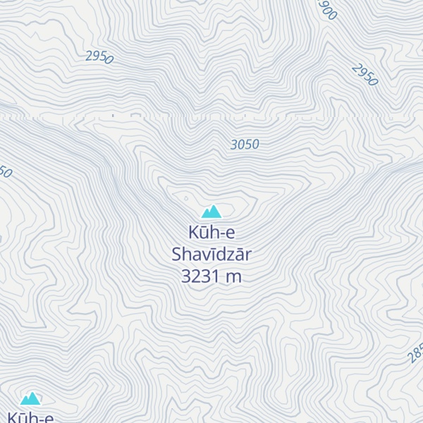 Map of Kūh-e Shavīdzār