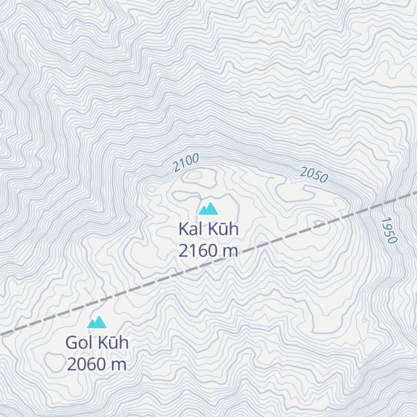 Map of Kal Kūh
