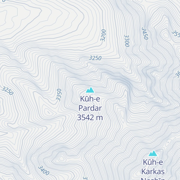 Map of Kūh-e Pardar