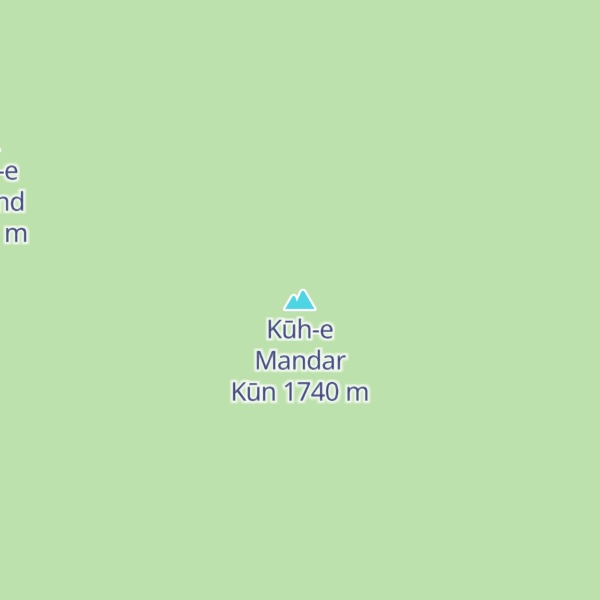 Map of Kūh-e Mandar Kūn