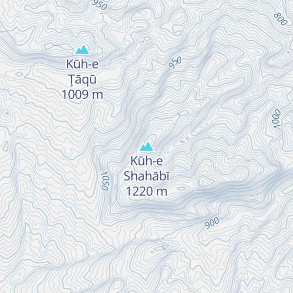 Map of Kūh-e Shahābī