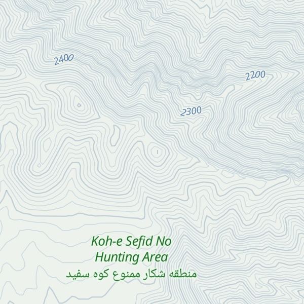 Map of Kūh-e Āhār Dar