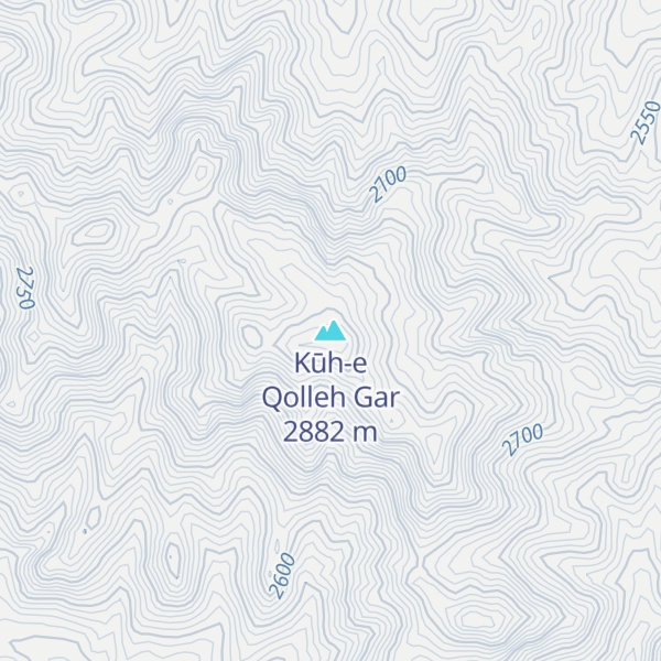Map of Kūh-e Qolleh Gar
