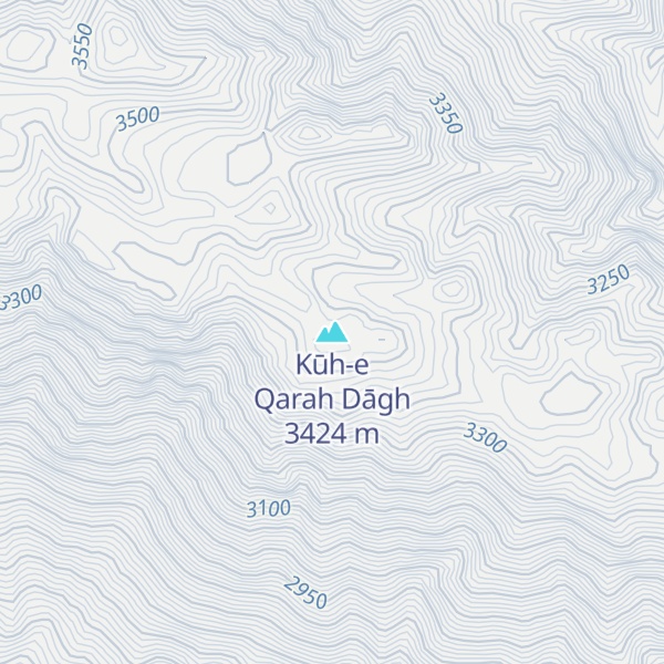 Map of Kūh-e Qarah Dāgh