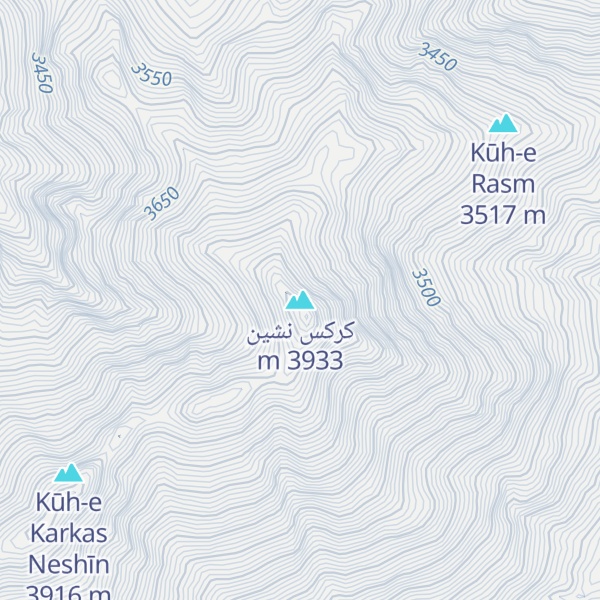 Map of کرکس نشین