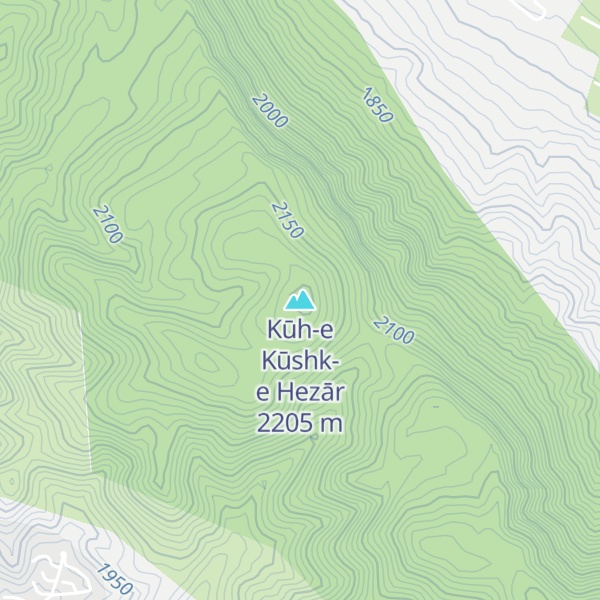 Map of Kūh-e Kūshk-e Hezār
