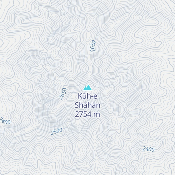 Map of Kūh-e Shāhān