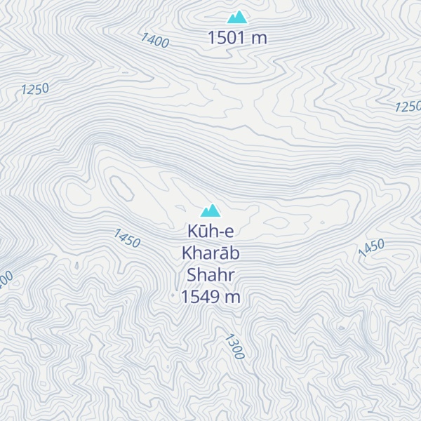 Map of Kūh-e Kharāb Shahr